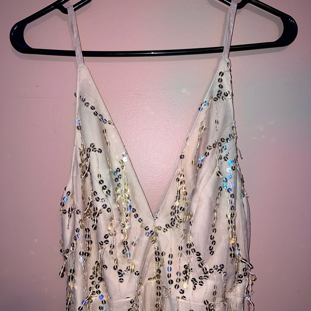 Champagne/Gold Cocktail Formal Dress